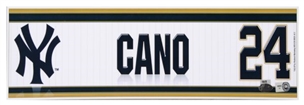2010 Robinson Cano New York Yankees Locker Room Nameplate 